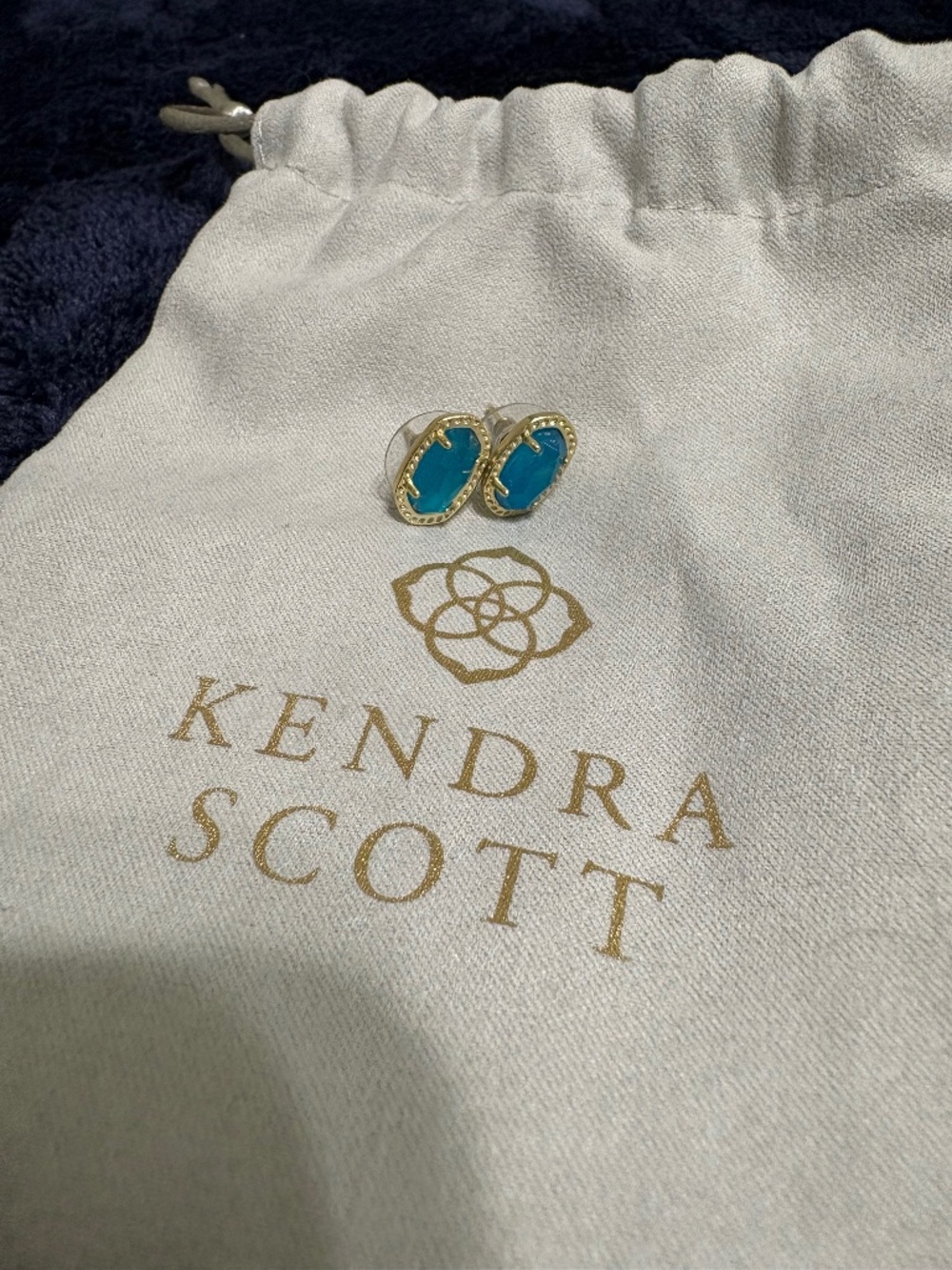 Kendra Scott Teal Stud Earrings